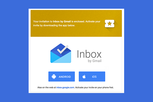 Inviti per Inbox by Gmail