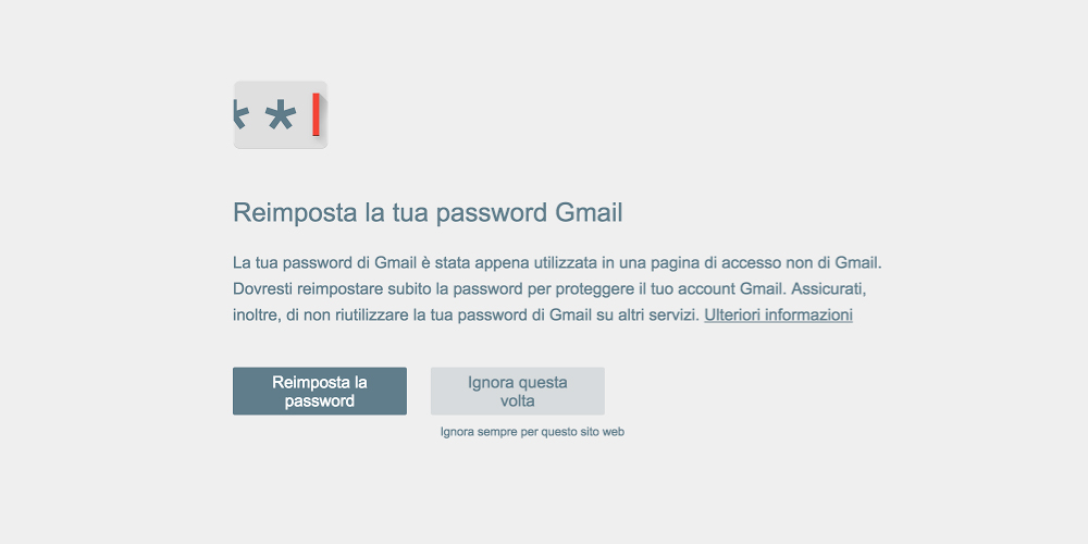 Google Password Alert