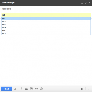 Gmail subject autocomplete
