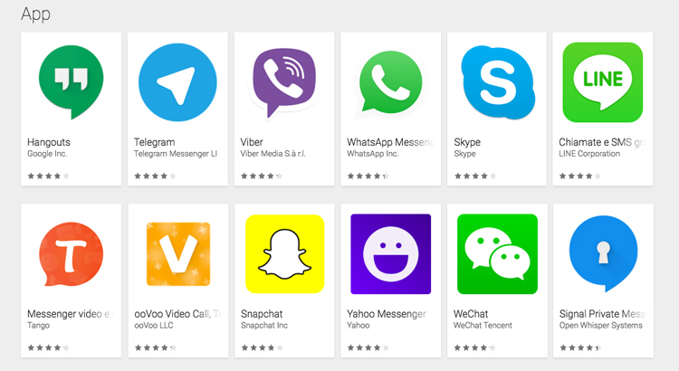 Instant Messaging apps