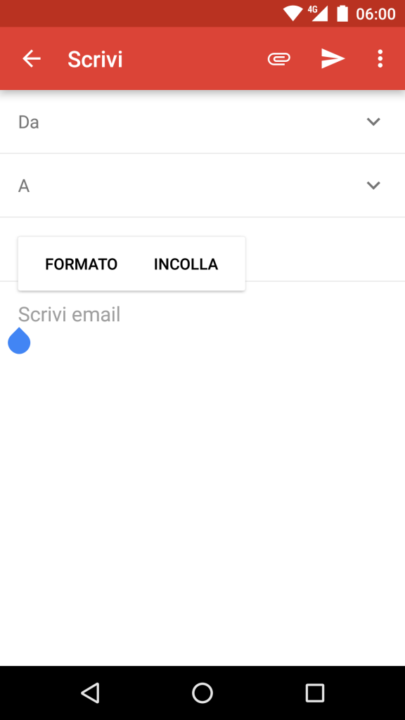 Formato formattazione del testo