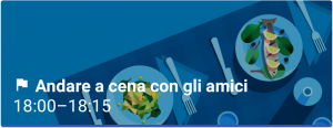 Obiettivo andare a cena con gli amici