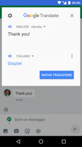 Hangouts testo copiato