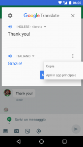 Hangouts apri in app principale