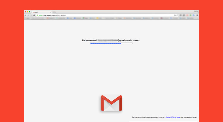 Gmail non carica su Chrome in versione standard