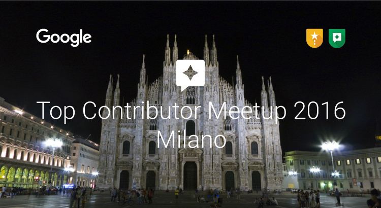 Top Contributor Meetup Milano