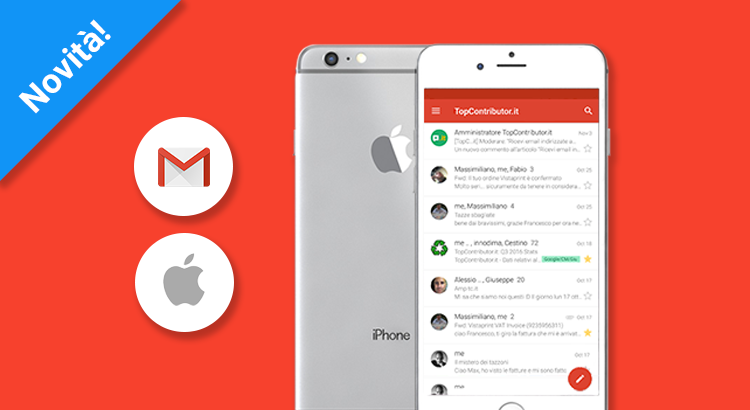 Nuova App di Gmail per iOS (iPhone/iPad)