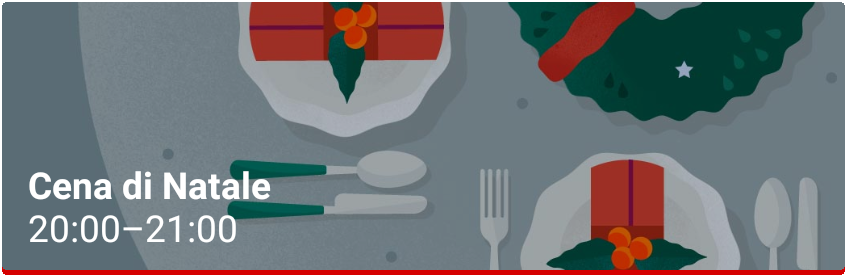 Cena di Natale Evento Google Calendar