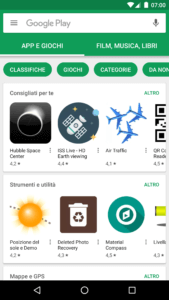 L'applicazione Play Store su Android