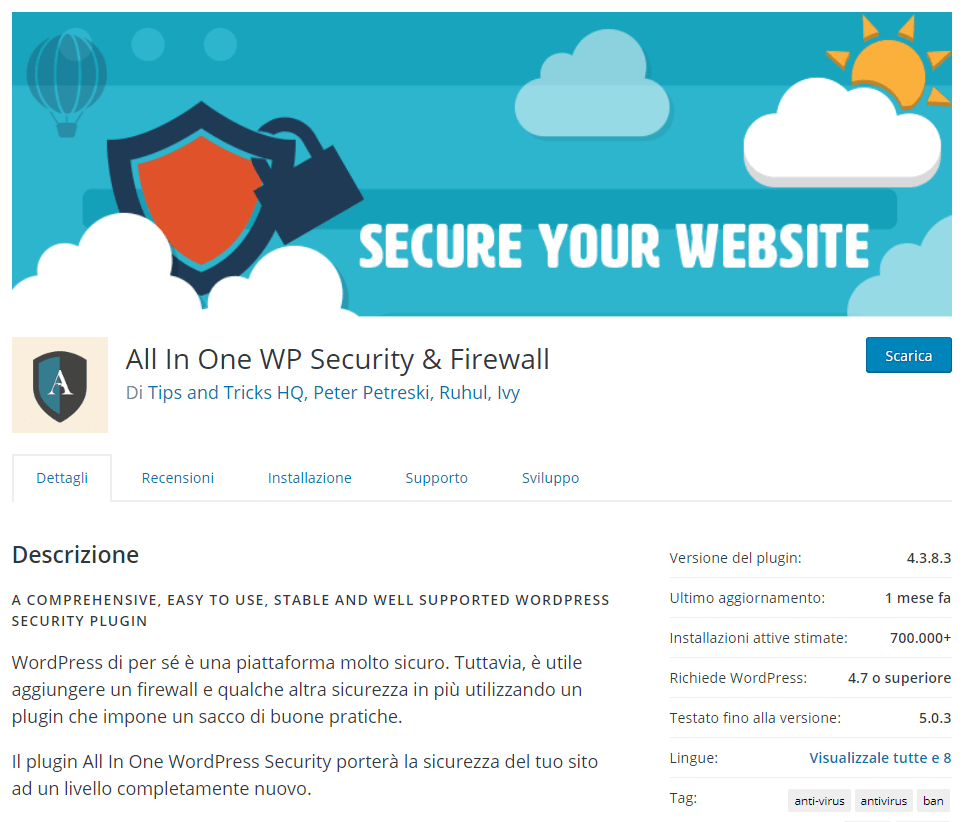 All In One WP Security & Firewall