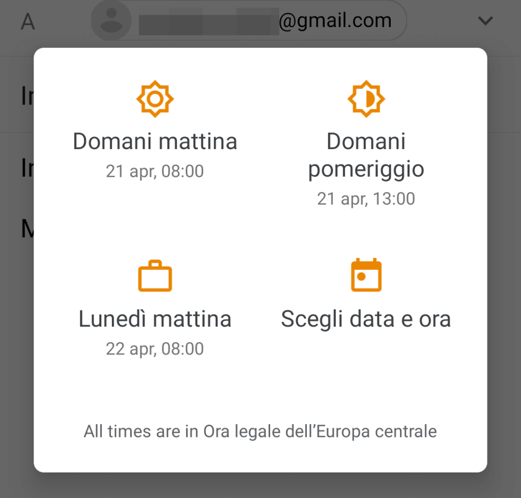 opzioni data e ora app