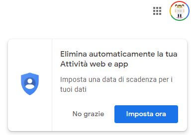 attività web e app messaggio pop