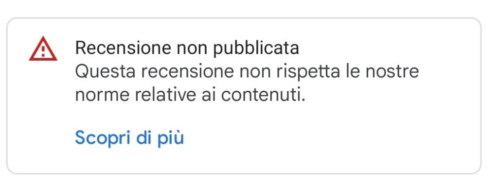 recensione non pubblicata