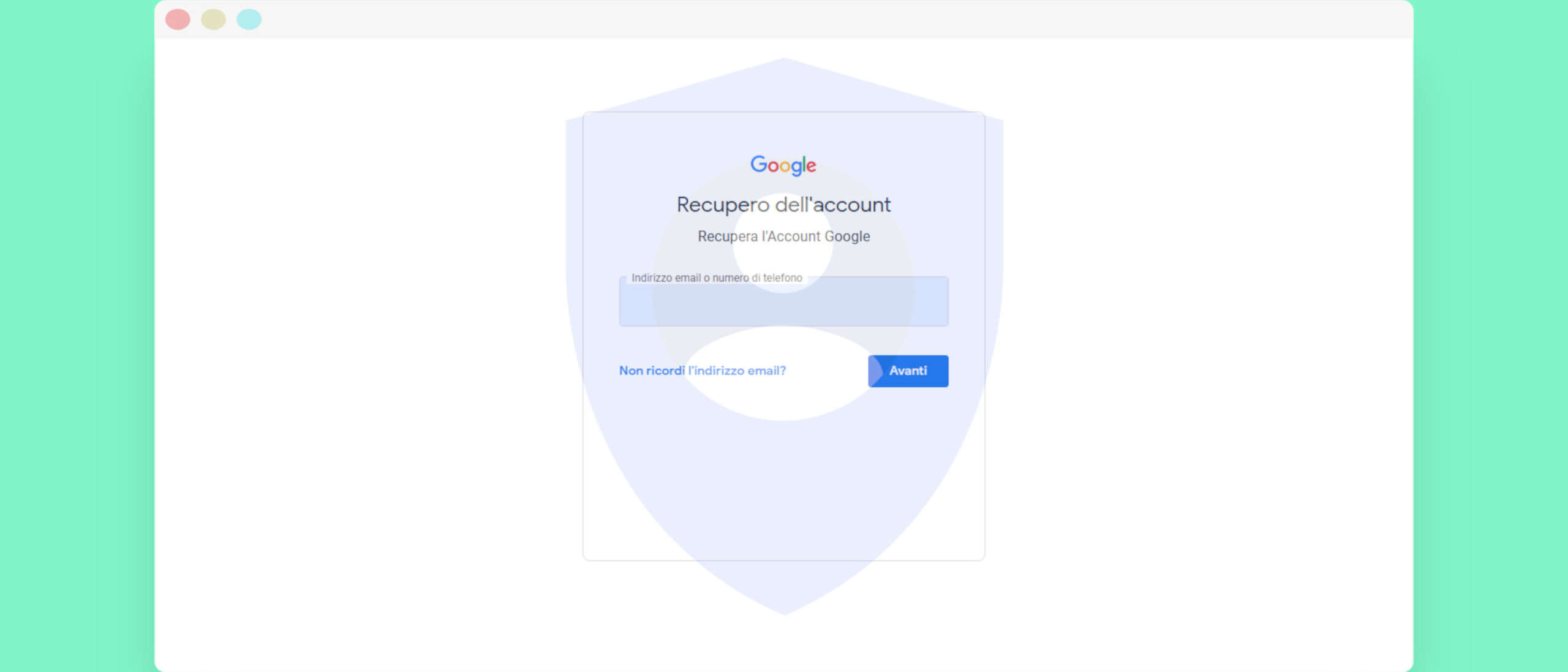 Recupero account Google