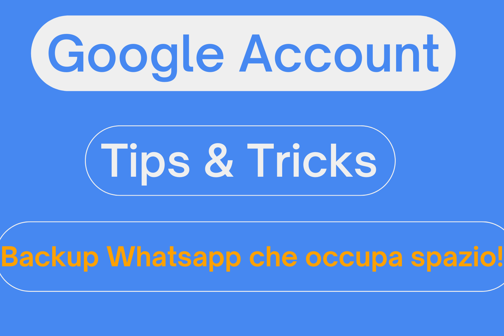 account google elimina backup whatsapp
